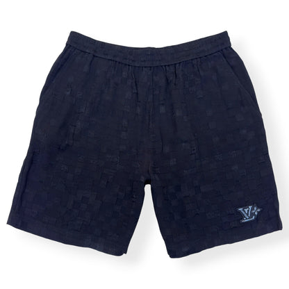 LOUIS VUITTON DAMOFLAGE SILK SHORTS BLACK 52 / XL | XL, Black
