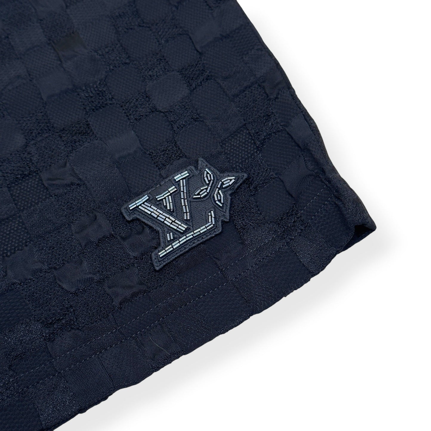 LOUIS VUITTON DAMOFLAGE SILK SHORTS BLACK 52 / XL | XL, Black