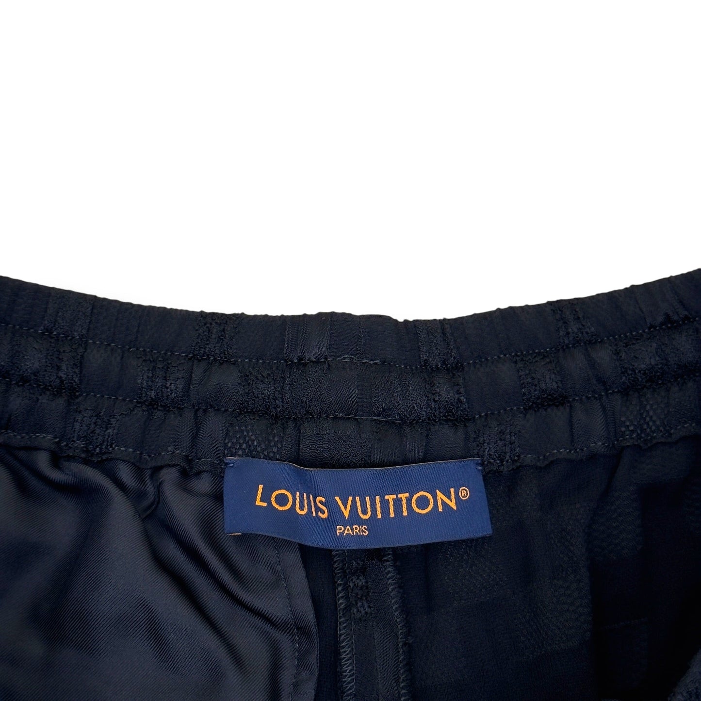 LOUIS VUITTON DAMOFLAGE SILK SHORTS BLACK 52 / XL | XL, Black