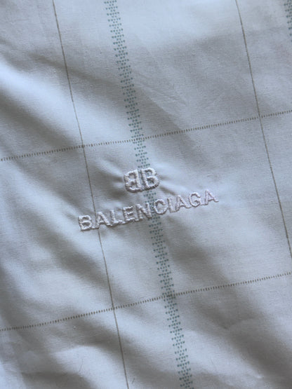 Balenciaga Grid Print Lightweight Bomber Jacket. FA : 276 | LARGE, Multicoloured