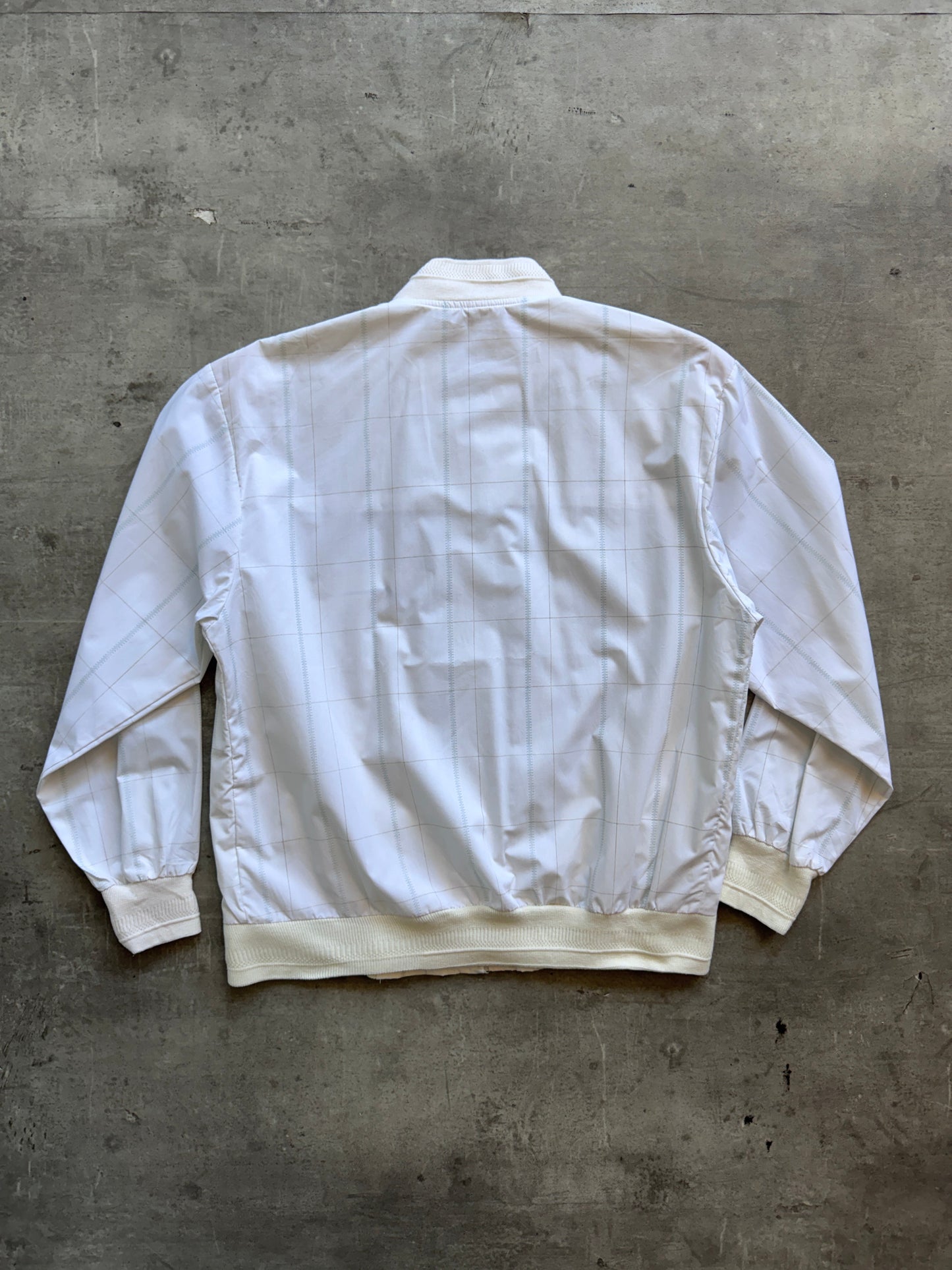 Balenciaga Grid Print Lightweight Bomber Jacket. FA : 276 | LARGE, Multicoloured
