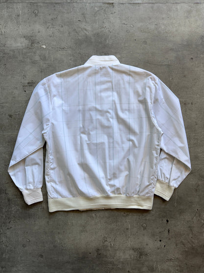 Balenciaga Grid Print Lightweight Bomber Jacket. FA : 276 | LARGE, Multicoloured