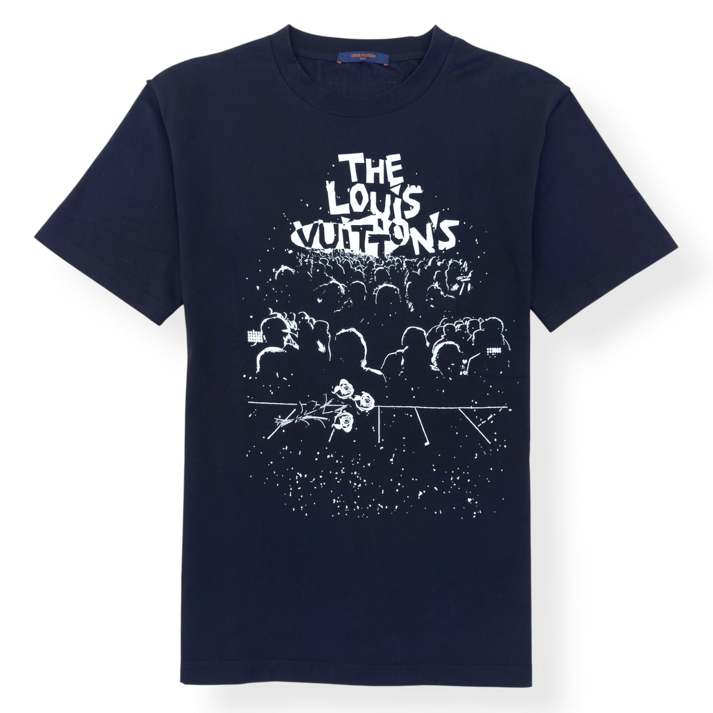 LOUIS VUITTON LV CONCERT PRINT T-SHIRT BLACK / WHITE L | Large, Black