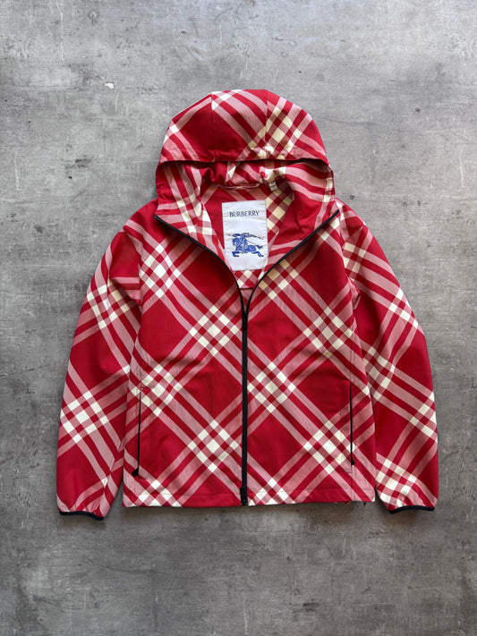 Burberry Red Nova Check Nylon Jacket. FA : 276 | MEDIUM, Multicoloured