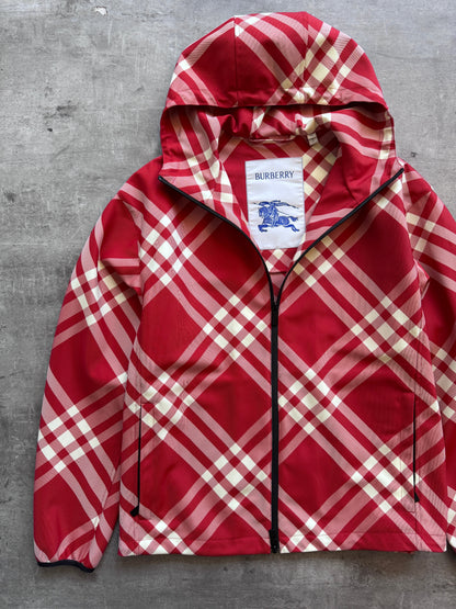 Burberry Red Nova Check Nylon Jacket. FA : 276 | MEDIUM, Multicoloured