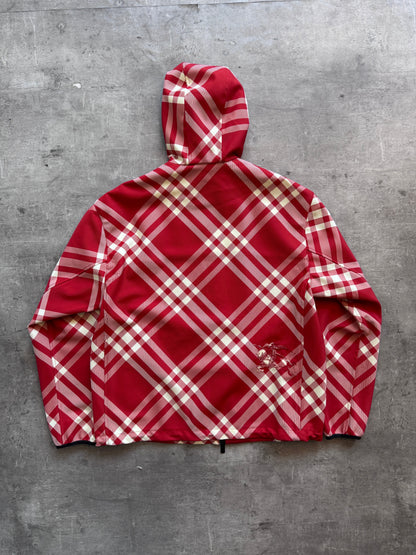 Burberry Red Nova Check Nylon Jacket. FA : 276 | MEDIUM, Multicoloured