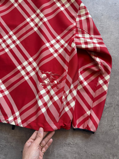 Burberry Red Nova Check Nylon Jacket. FA : 276 | MEDIUM, Multicoloured