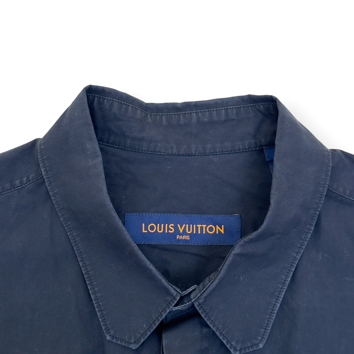 LOUIS VUITTON MULTI-POCKET COTTON WORK SHIRT BLACK L | Large, Black