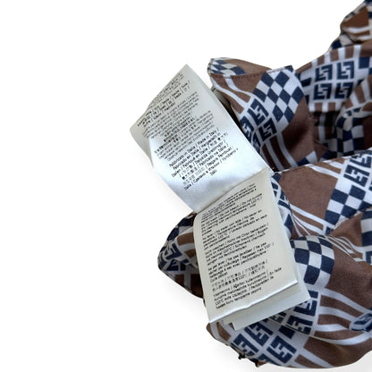 FENDI SILK MONOGRAM PRINTED TROUSERS BROWN 50 / M | Medium, Brown