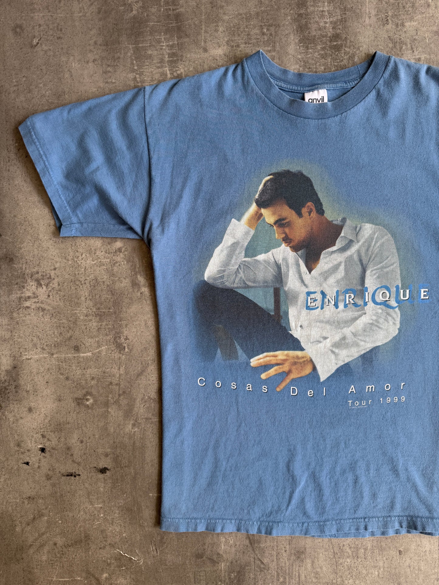 1999 Enrique Iglesias Tour Graphic Tee | Blue, Blue