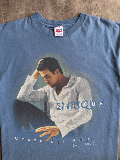 1999 Enrique Iglesias Tour Graphic Tee | Blue, Blue