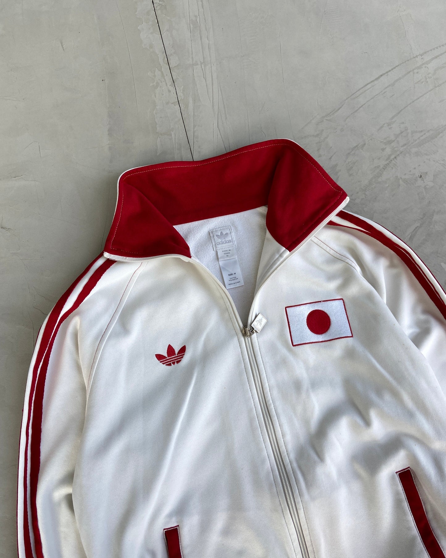 ADIDAS X JAPAN ZIP UP SWEATSHIRT - M/L | Medium, Red