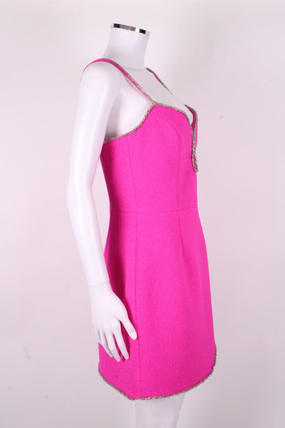 Rebecca Vallance Cristina Embellished Mini Dress Pink 12 | O/S, Pink