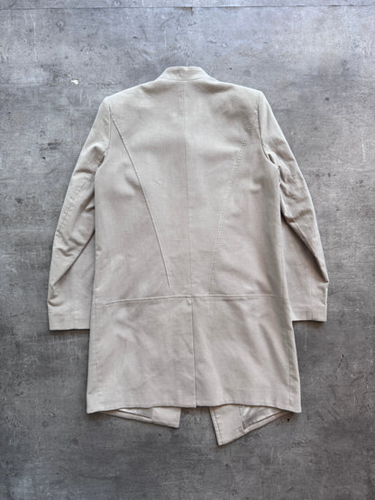 Helmut Lang Curved Zip Up Coat. FA : 276 | LARGE, Multicoloured