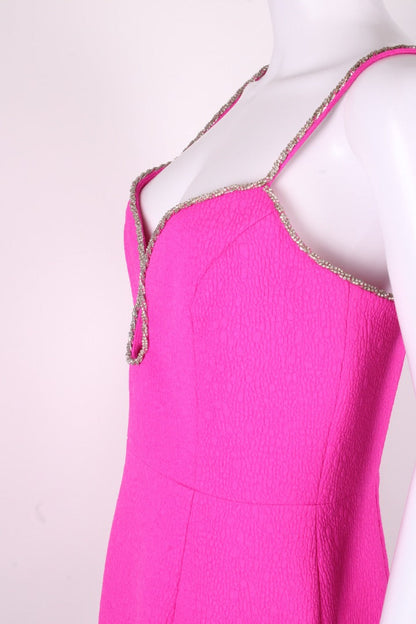 Rebecca Vallance Cristina Embellished Mini Dress Pink 12 | O/S, Pink
