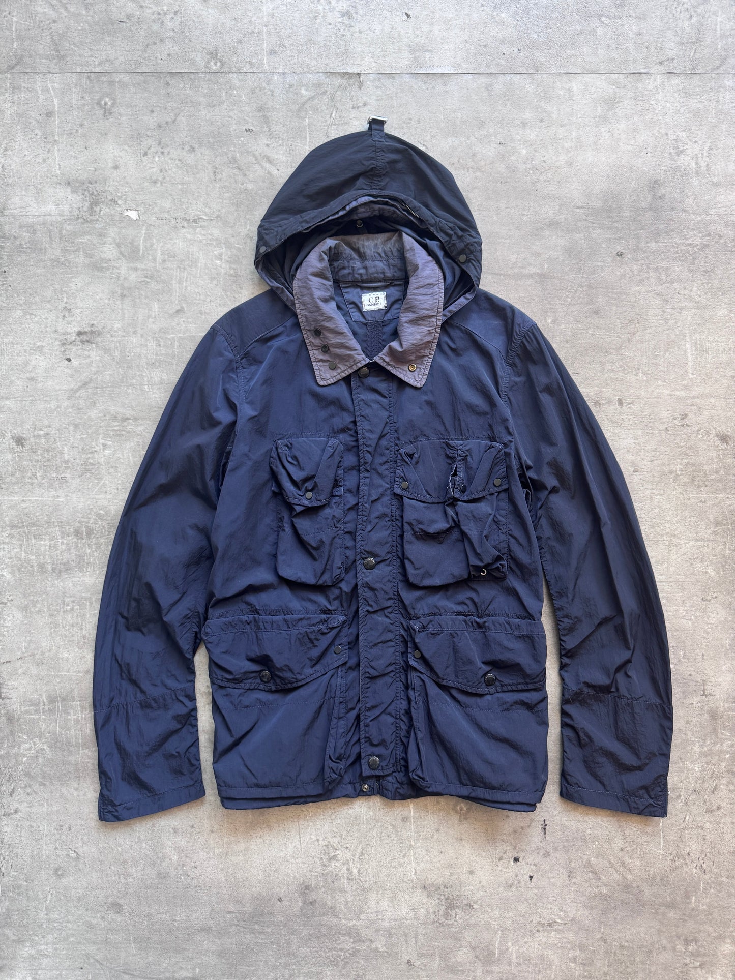 C.P. Garment Dyed Full Zip Multi Pocket Nylon Jacket. FA : 276 | MEDIUM, Multicoloured