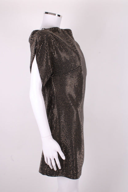 Roland Mouret Diamonte One Shoulder Dress Black 12 | Medium, Black