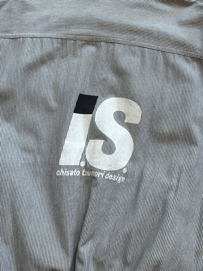 Issey Miyake Pinstrtipe Tsumori Chisato Reversible Bomber Jacket. FA : 276 | Large, Multicoloured