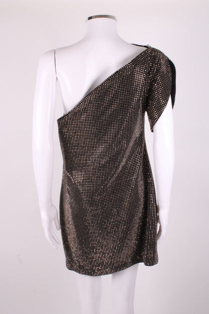 Roland Mouret Diamonte One Shoulder Dress Black 12 | Medium, Black
