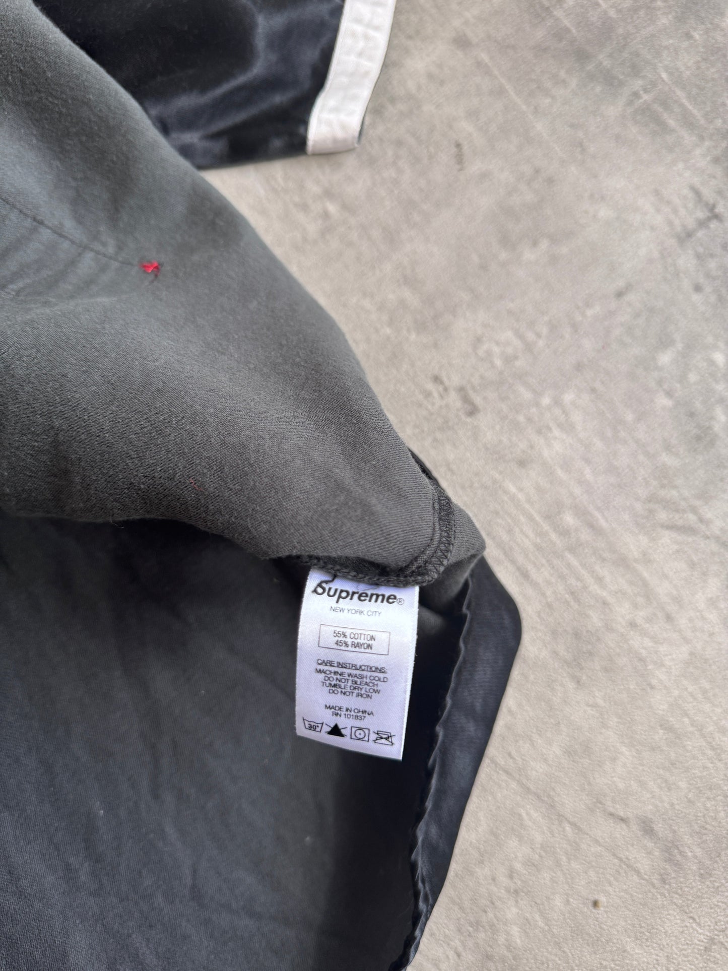 S/S 2017 Supreme Satin Baseball Jersey