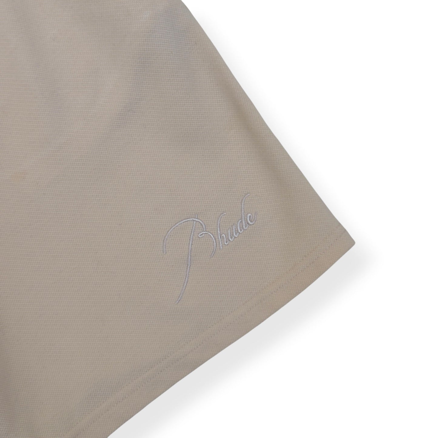 RHUDE EMRODERED LOGO SHORTS SAND XL | XL, Red