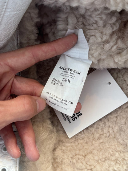 AW 2006 Stone Island Shearling Sheepskin Leather Jacket. FA : 276 | Large, Multicoloured