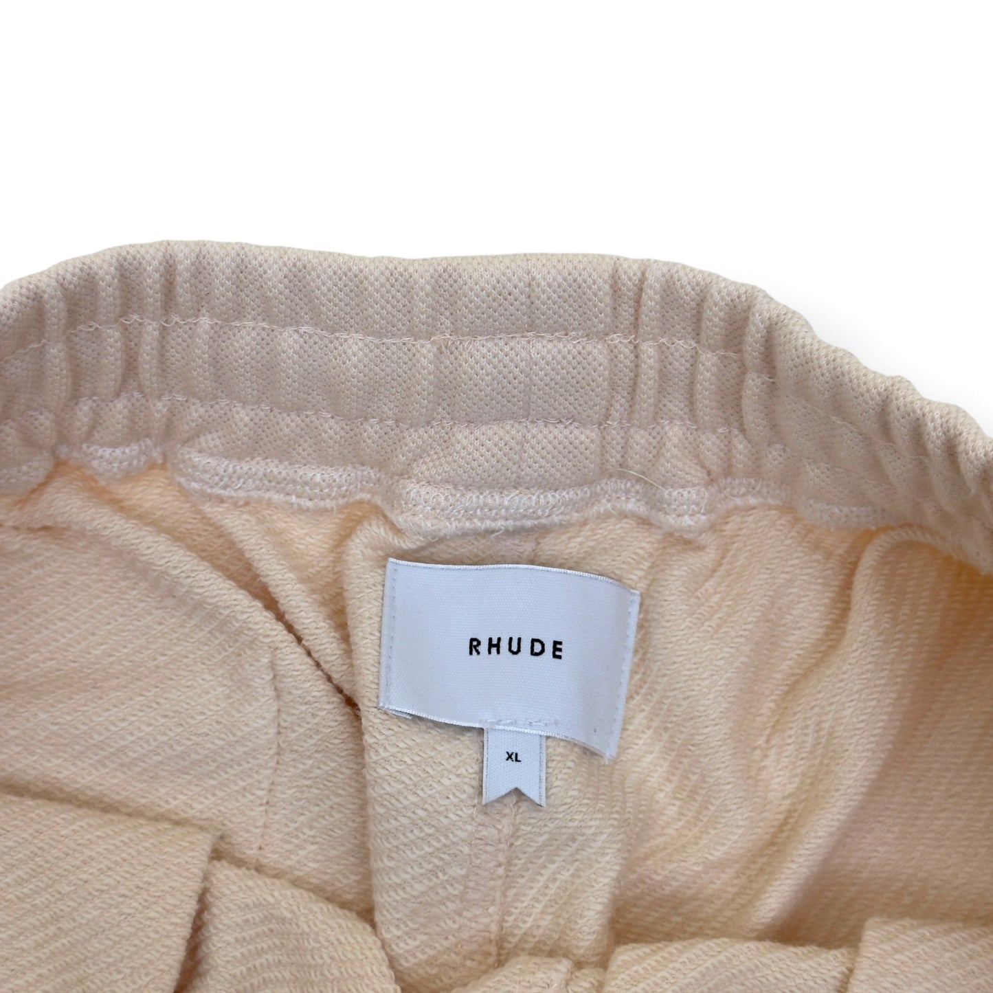 RHUDE EMRODERED LOGO SHORTS SAND XL | XL, Red
