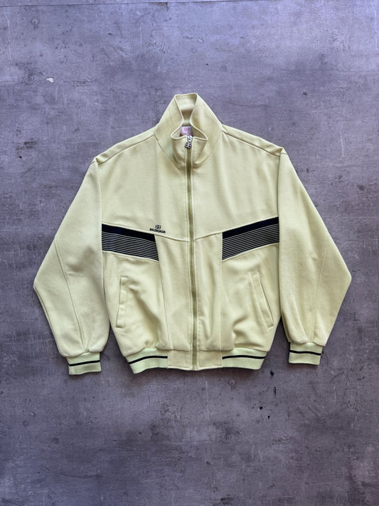 Balenciaga Waffle Track Jacket. FA : 276 | Small, Pale Yellow