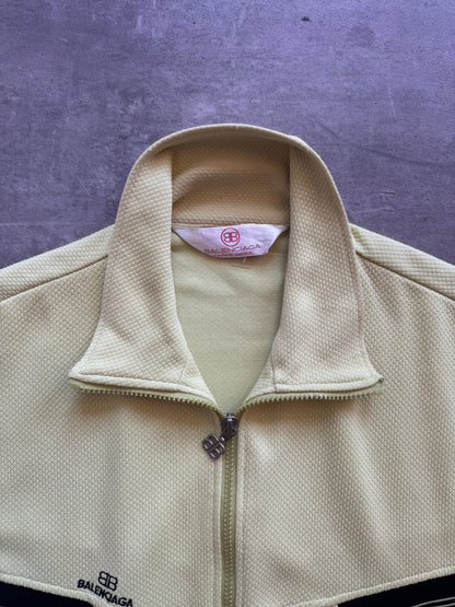 Balenciaga Waffle Track Jacket. FA : 276 | Small, Pale Yellow