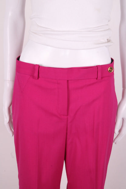 Versace Medusa Button Trousers Pink 8 | Medium, Pink
