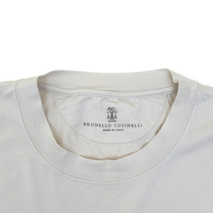 BRUNELLO CUCINELLI SOLOMEO VILLAGE COTTON T-SHIRT WHITE  XL | XL, White