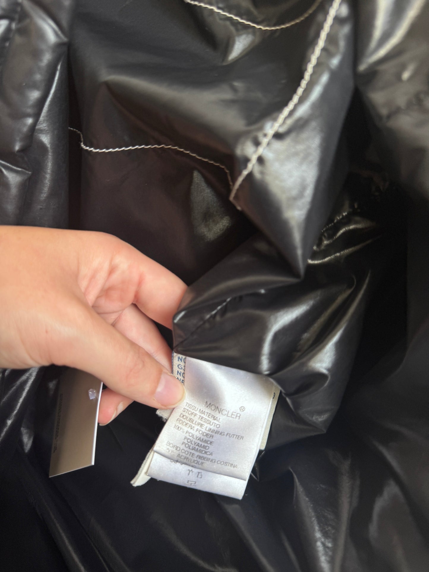 Moncler Two Tone Tissu Puffer Jacket