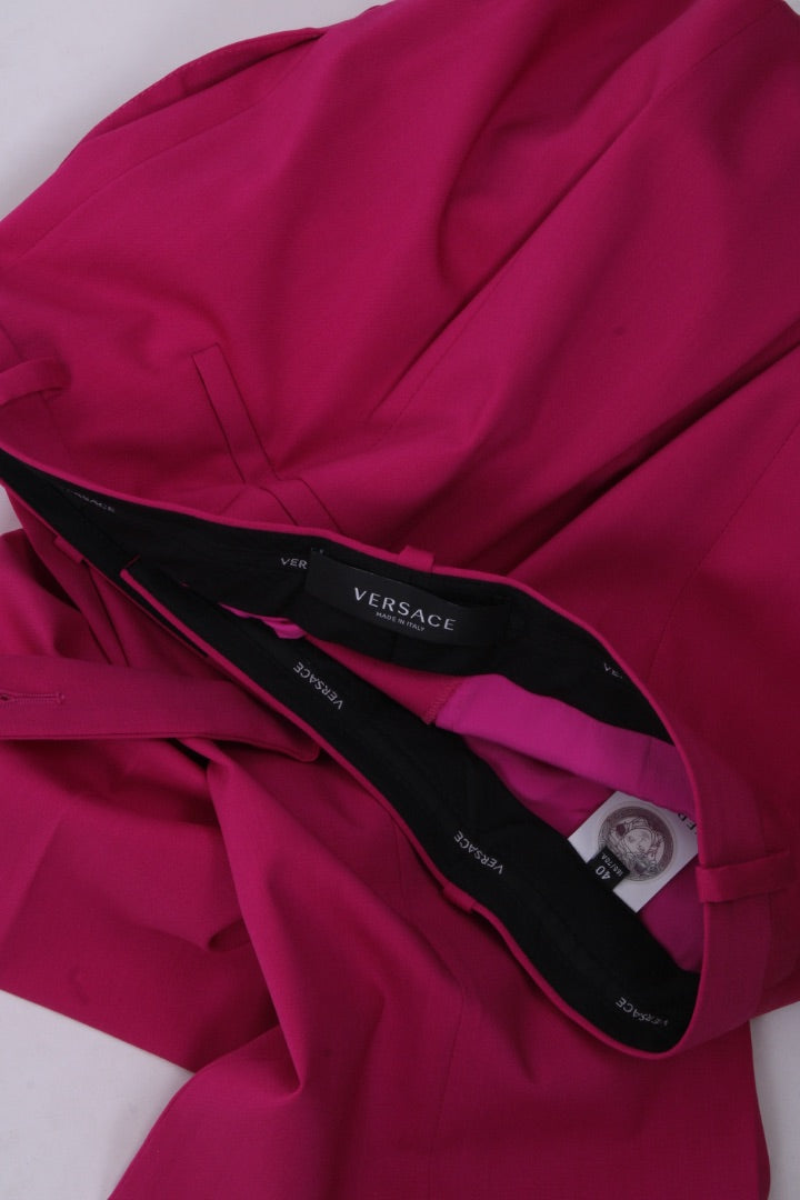 Versace Medusa Button Trousers Pink 8 | Medium, Pink