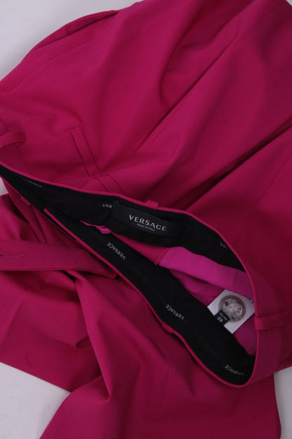 Versace Medusa Button Trousers Pink 8 | Medium, Pink