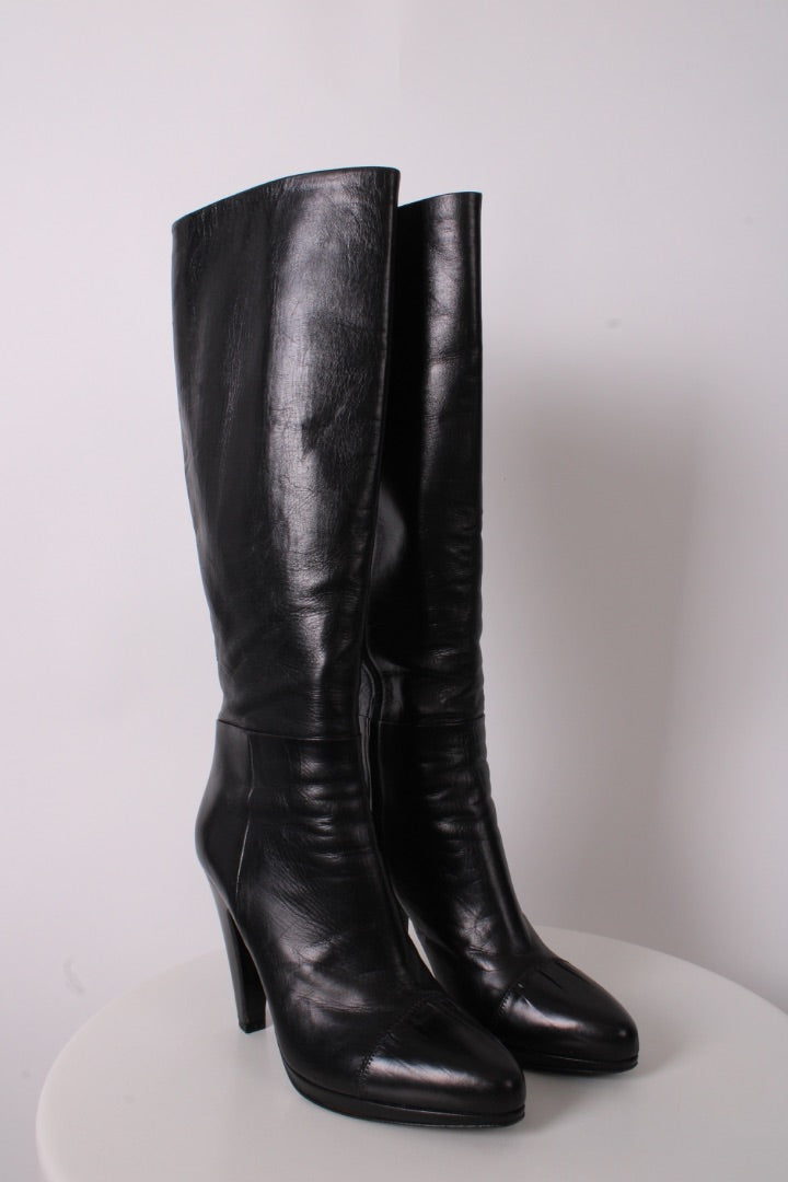 Prada Long Boots Black 38 | O/S, Black