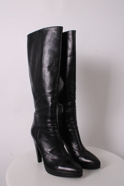 Prada Long Boots Black 38 | O/S, Black