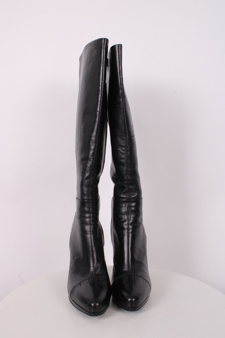 Prada Long Boots Black 38 | O/S, Black