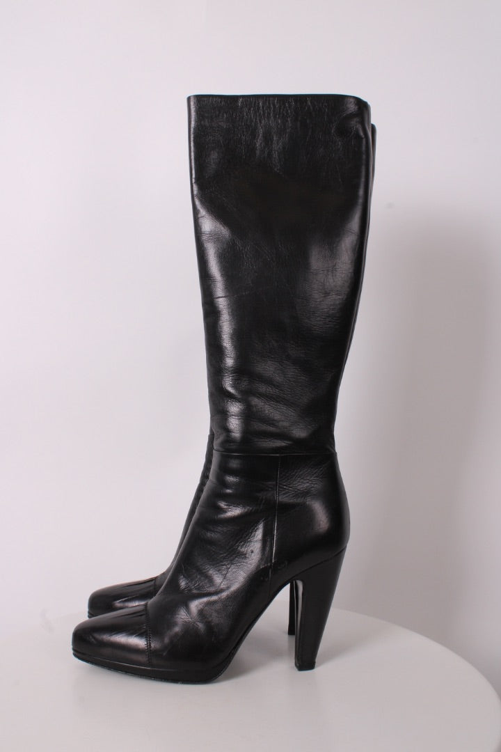 Prada Long Boots Black 38 | O/S, Black