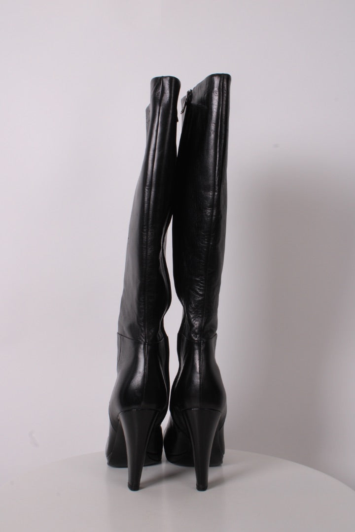 Prada Long Boots Black 38 | O/S, Black