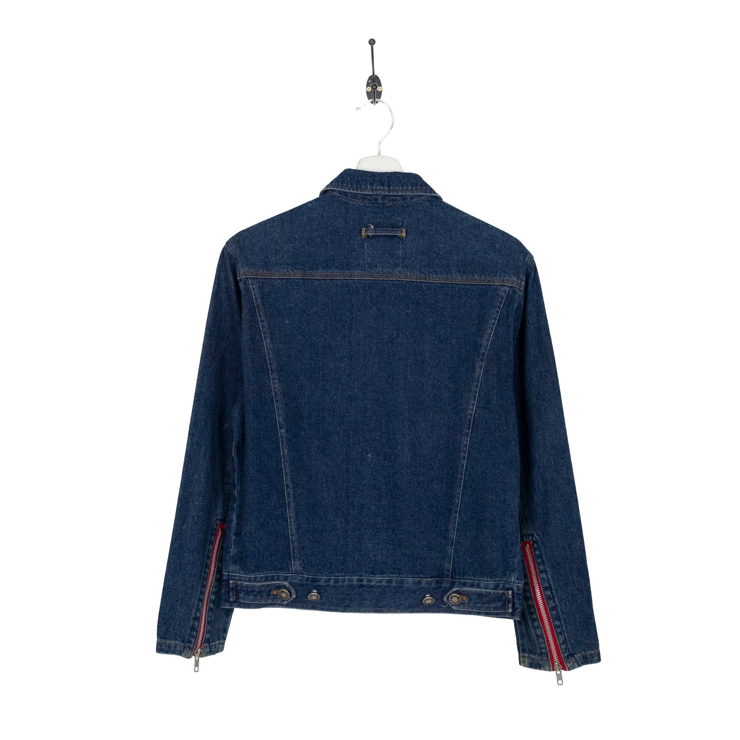 Jean Paul Gaultier  Red Zip Denim Jacket