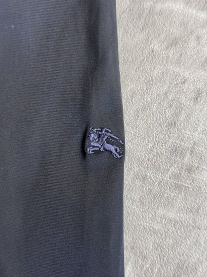 Burberry Black Label Open Collar Lightweight Cropped Trench Jacket