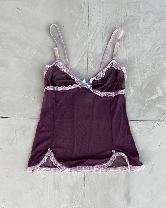 DOLCE & GABBANA D&G LINGERIE LACE VEST TOP - S/M