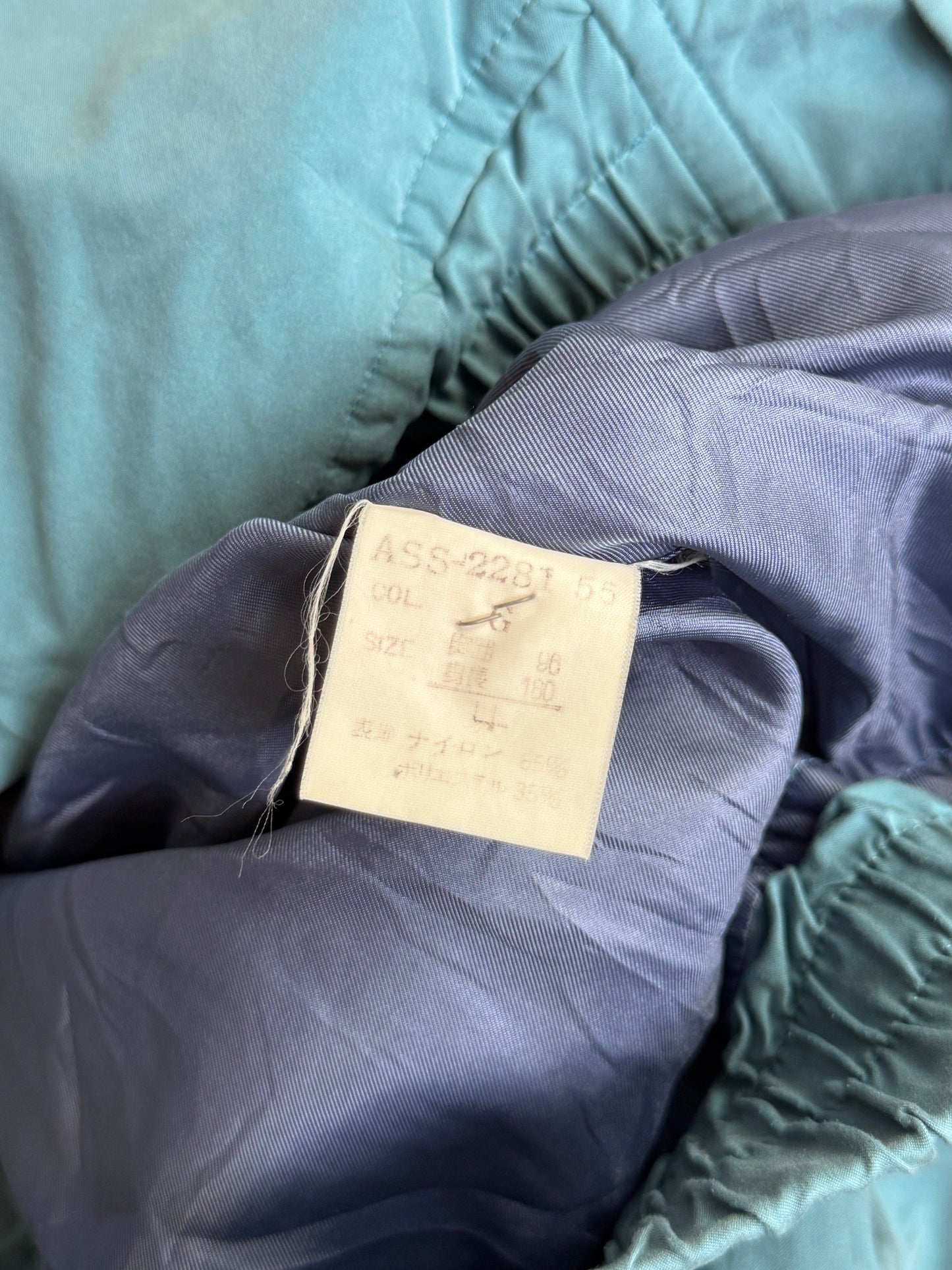 1990's Christian Dior Teal Blue Bomber Blouson