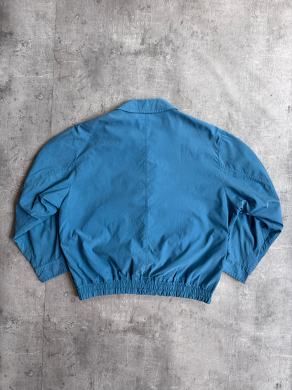 1990's Christian Dior Teal Blue Bomber Blouson