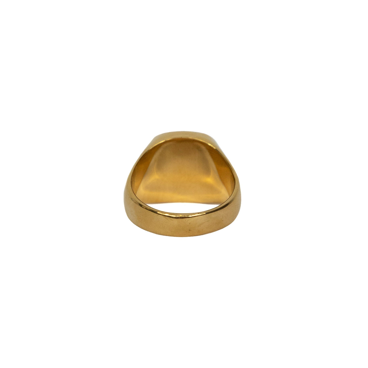 Gold Black Square Ring | O/S, Black