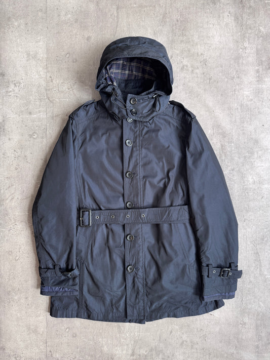 Burberry Black Label Navy Double Lined Utility Parka
