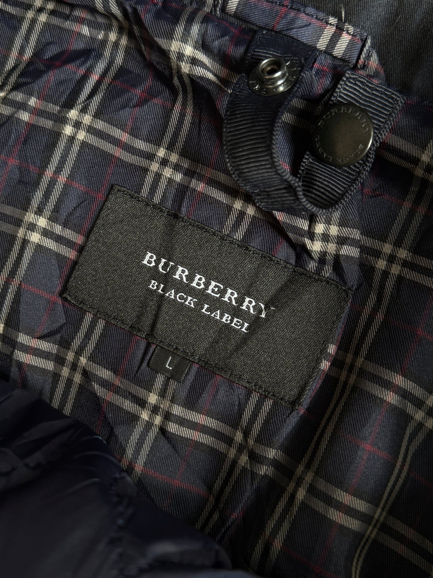Burberry Black Label Navy Double Lined Utility Parka