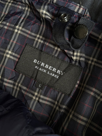Burberry Black Label Navy Double Lined Utility Parka