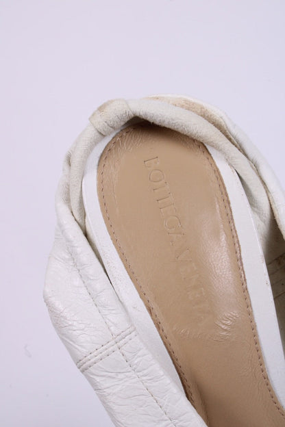 Bottega Veneta Almond Court Heels White 39 | O/S, White