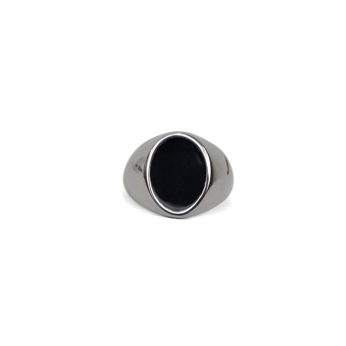 Silver Oval Signet Ring | O/S, Silver
